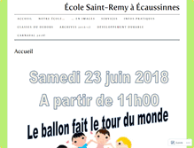 Tablet Screenshot of ecolesaintremyecaussinnes.com